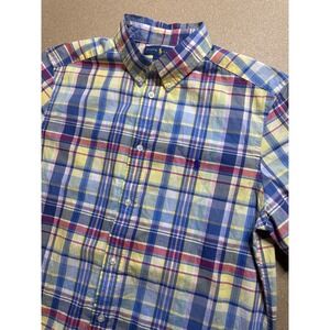 Ralph Lauren Kids Plaid Short Sleeve Button Down Shirt -‎ XL (18-20) NWT $89